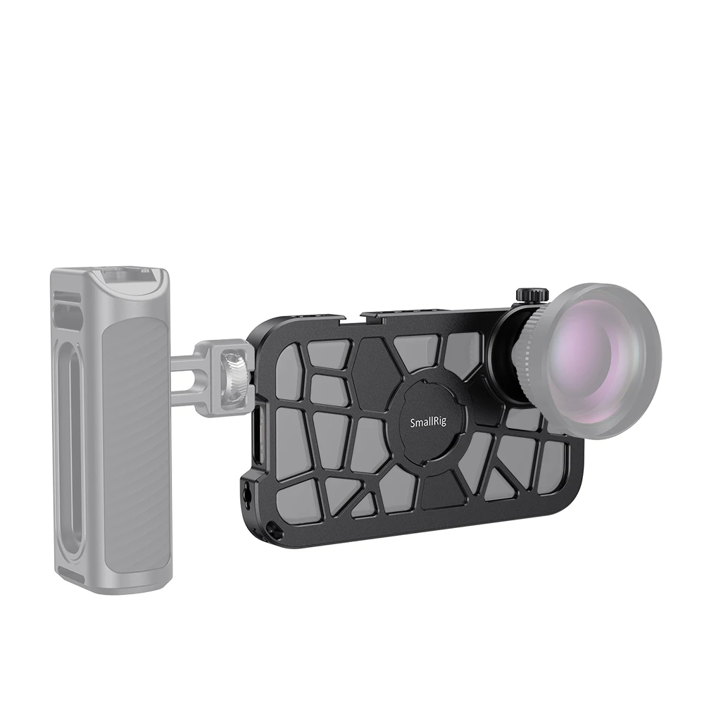 SmallRig Pro Мобильная клетка для iPhone X/XS облегающая клетка для видеосъемки с креплением для холодного башмака-2414