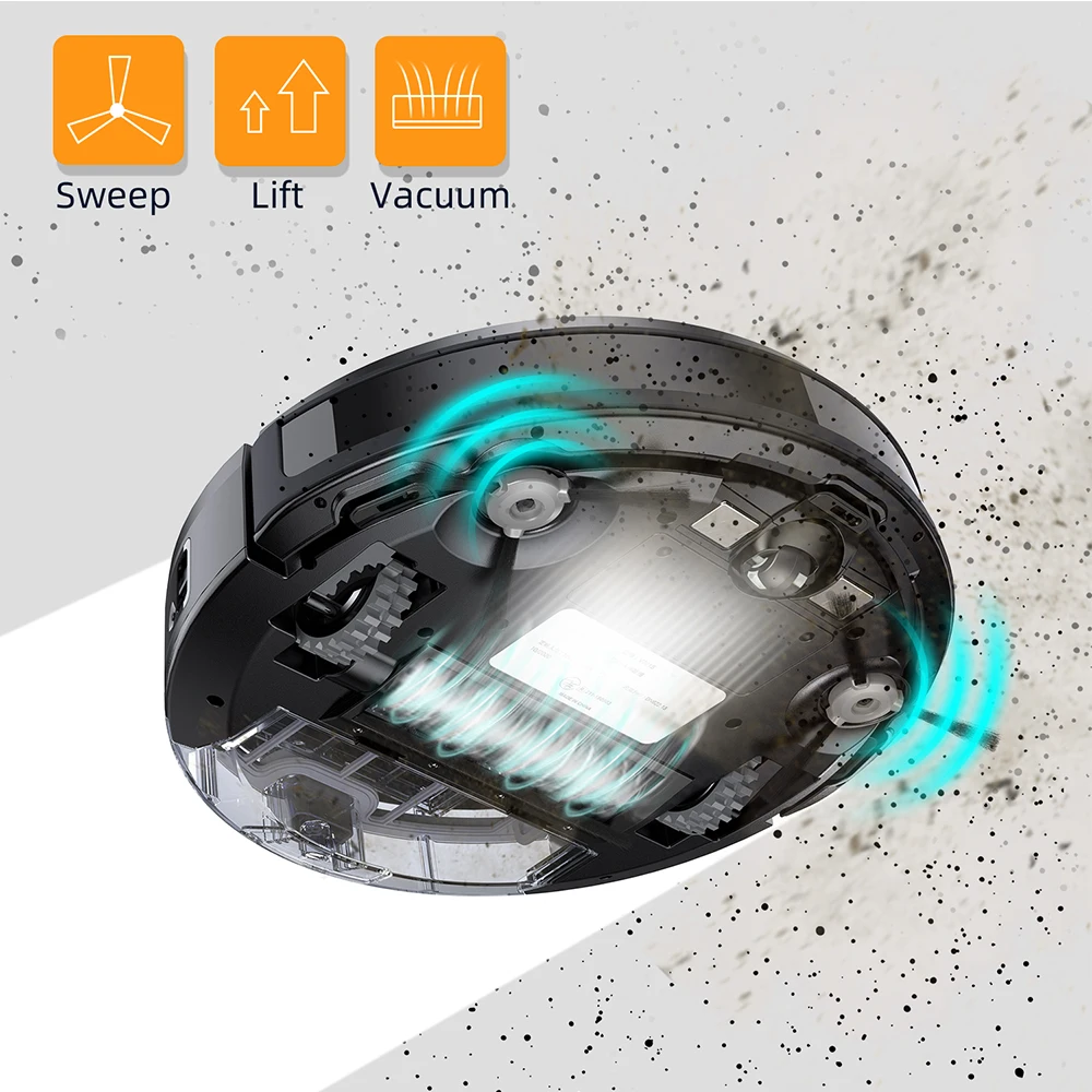 Azmkoo Robot Pembersih Vakum Cuci 