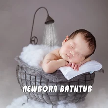 Железная корзина для ванной, новые аксессуары для фотографирования новорожденных, фотостудия для фотосъемки