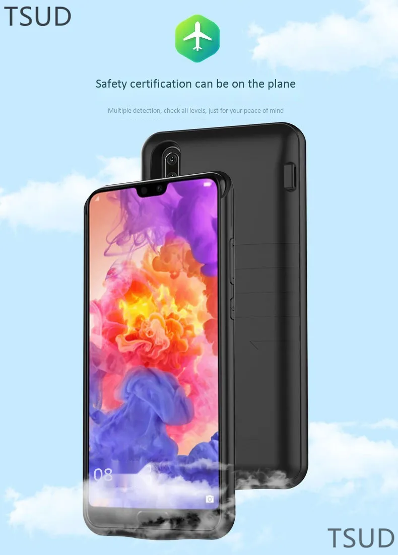 8200 мАч Высокая емкость батарея зарядное устройство чехол для huawei P20 Pro externale портативный беспроводной зарядный чехол для huawei P20 Pro