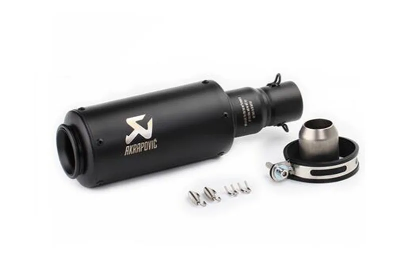 Глушитель выхлопной трубы moto rcycle Универсальный Escape de moto Akrapovic moto cicleta выхлопная труба для Honda Yamaha Kawasaki 51 мм на входе - Цвет: Красный