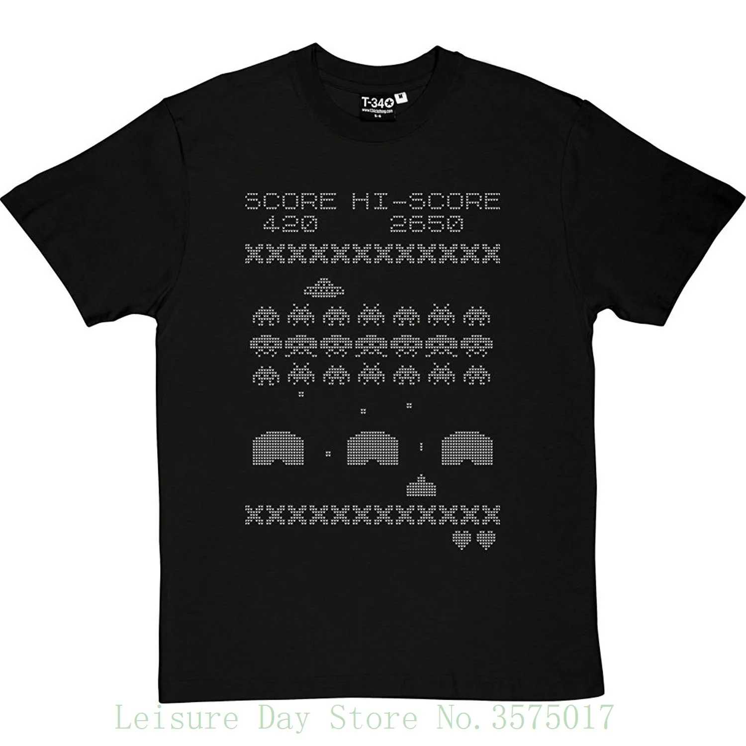 Мужская Трикотажная футболка с принтом Space Invaders мужские футболки модные в летнем