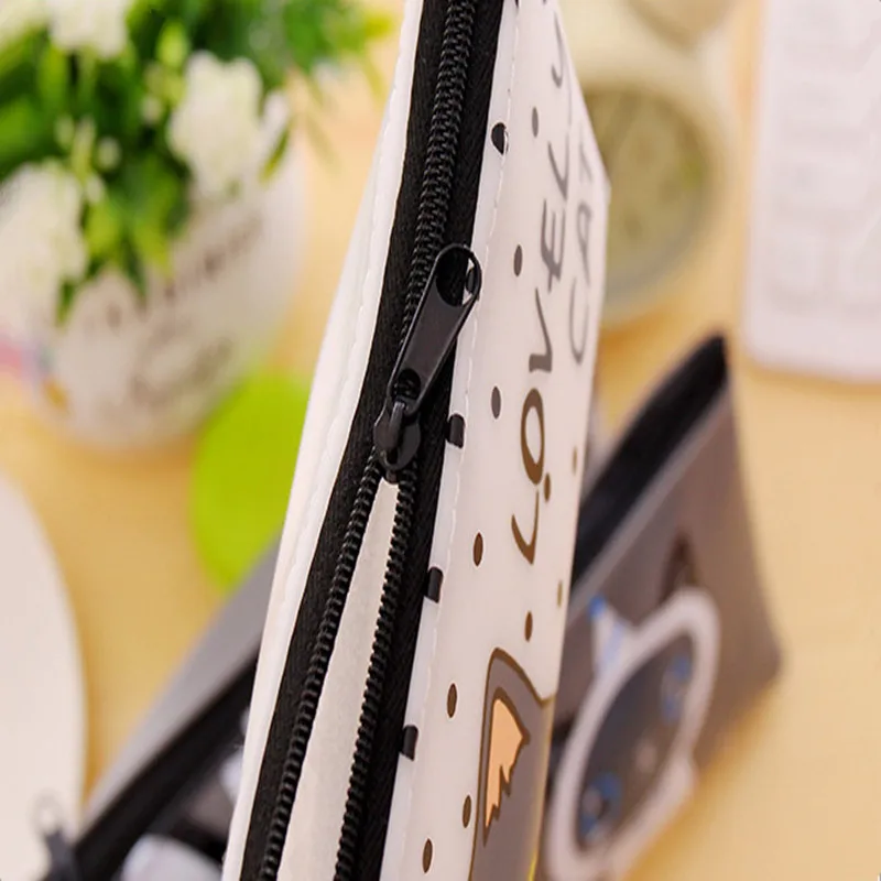 Милые школьные пеналы с котом милый водонепроницаемый пенал для девочек подарок