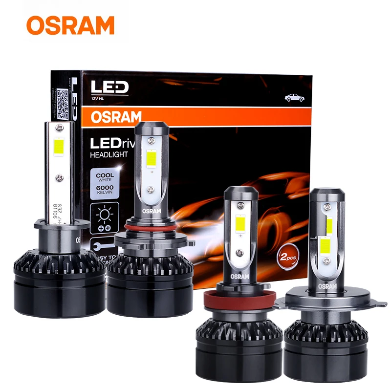OSRAM H7 H1 led para carro bulb 12v 6000K fog lamp auto light car 9012 HIR2 HB2 H11 9005 9006 HB4 HB3 Headlight luces h4 | Автомобили и