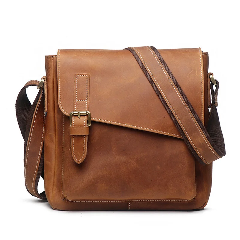 

New Man Daily Carry Handbag High Quality Men Real Leather Shoulder Bag Casual Men's Crossbody Bag Male Cowhide Messenger Bags