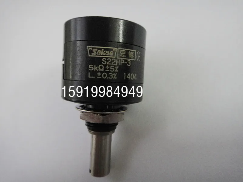 SAKAE потенциометр 3 кольцевой 22HP-3 10K многооборотный с проволочной обмоткой