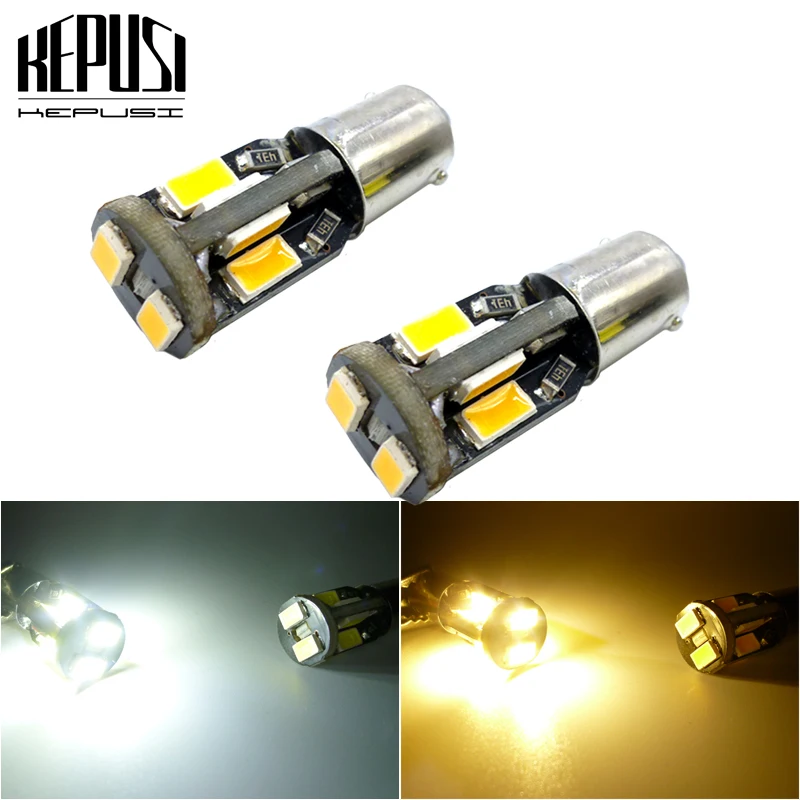2 шт. BA9S T11 T4W светодиодный светильник 10 SMD авто Внутреннее освещение купольная