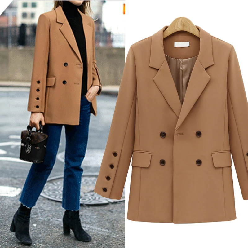 2022 Autumn Winter Casual Long Blazer 