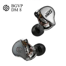 BGVP DM8 Knowles Sonion Ausgewogene 8BA Hybrid In EarI Monitor Musik Hifi Headset Abnehmbare Audio Mmcx Kabel Kopfhörer Kopfhörer
