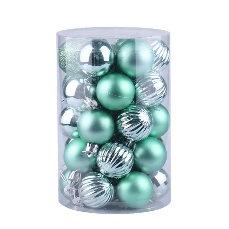 34pcs / 6cm Christmas Tree Decoration Ball Decoration Christmas Party Hanging Ball Assorted Set Tree Decoration Orname x - Цвет: A21