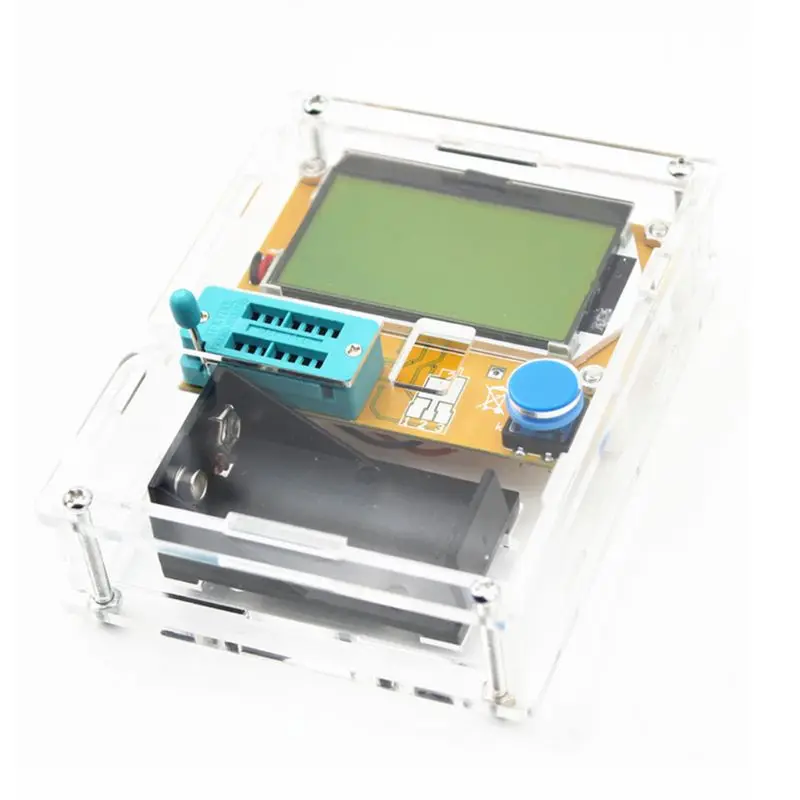 LCR-T4 Mega328 Транзистор тестер диодный конденсатор ESR LCR метр с Чехол MOS PNP