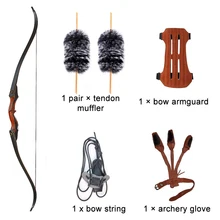 60 polegada caça arco tiro com arco recurvo takedown arco longbow para destro riser de madeira para tiro com alvo
