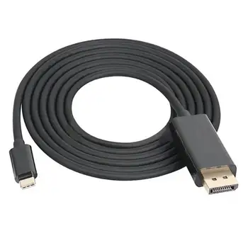 

1.8m USB Type C Converter Cable 4K DisplayPort Adapter Cord for Macbook Laptop Support Display Port DP Simultaneous Output
