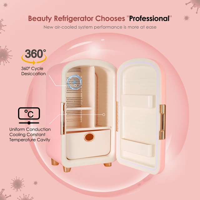 Mini Refrigerator Cosmetics  Mini Fridge Cosmetic Beauty -  Compact/portable Refrigerator - Aliexpress