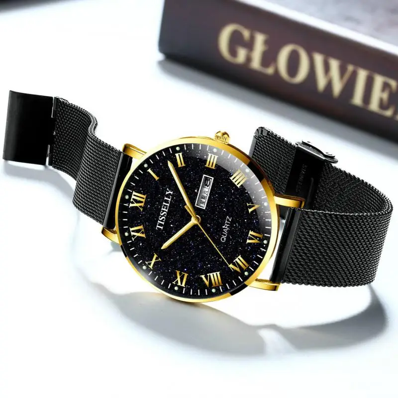 

New Brand Watch Men Military Sport Business Quartz WristWatch Date Week Waterproof Stainless Steel Strap Clock Relogio Masculino