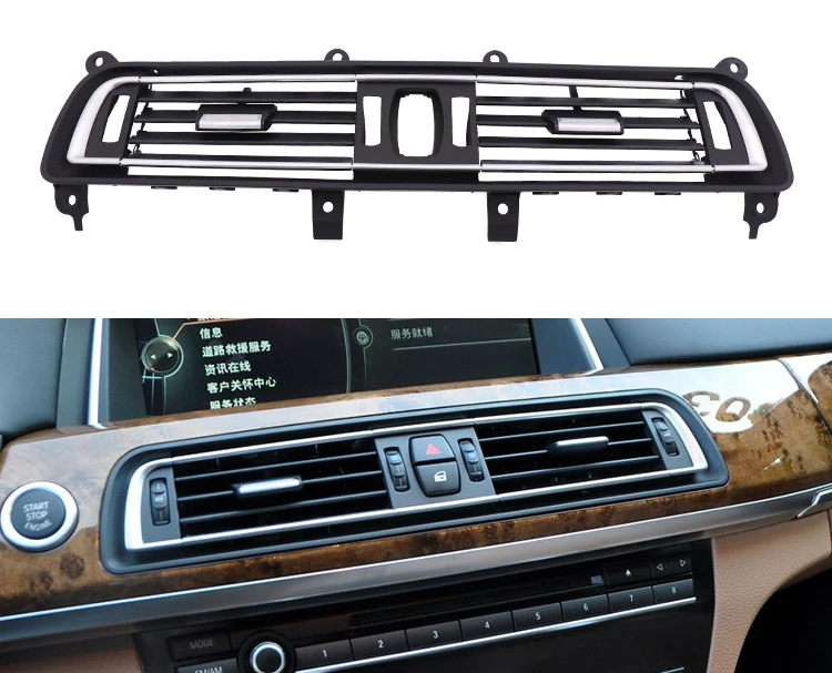 Front Center Air Outlet Vent Dash Panel Grille Cover Middle air conditioning outlet for BMW 7 series F02 2008-2015