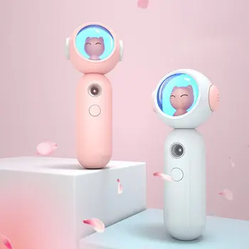 

Cat Shape Nano Spray Water Replenishing Device Mini Beauty Device Handheld Portable Face Steaming Humidifier Lescolton CE