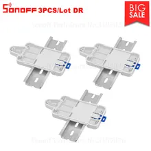 Sonoff – plateau monté sur Rail, 3 pièces, DR DIN, Solution bon marché pour la plupart des produits Sonoff, RF Pow TH10/16 Dual
