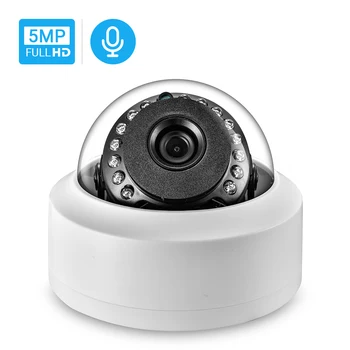 Hamrolte-5MP IP 카메라, 내부 마이크, 움직임 감지, 나이트 비전, 실내 돔 웹 카메라, Xmeye, 원격 액세스, H.265