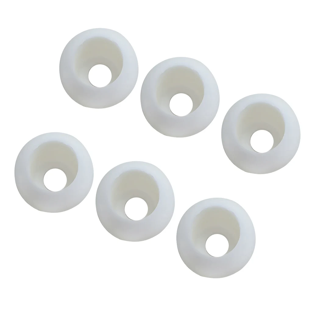 6 Pieces Elastic Shock Cord Bungee Rope Toggle Round Ball End Lock Stopper Stop Buckles Gear Replacement