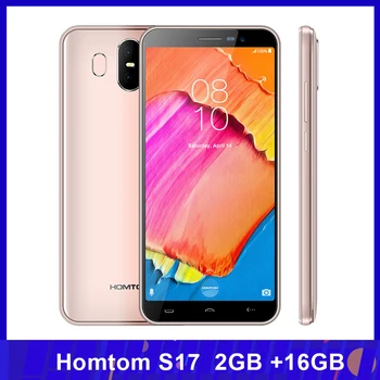 

Homtom S17 Mobile Phone 5.5inch 18:9 Display Android 8.1 2GB 16GB 13MP+2MP 3000mAh Face ID Fingerprint 3G Unlocked Smartphone