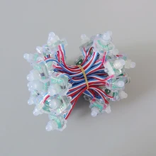 50 шт. 12 мм WS2811 полноцветный T1515 квадратный пиксель светодиодный модуль освещение шнура 5 в RGB водонепроницаемый адресуемый цифровой