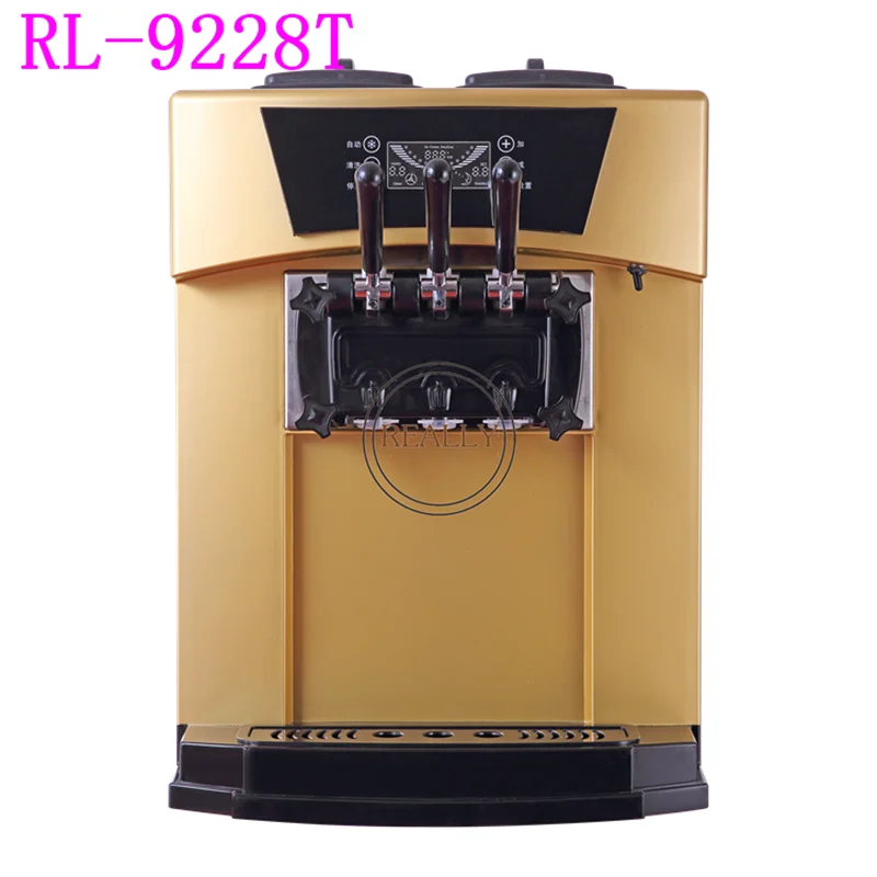 Коммерческая 22-30л/час RL-9228T машина для изготовления мягкого мороженого настольная машина для мороженого по цене