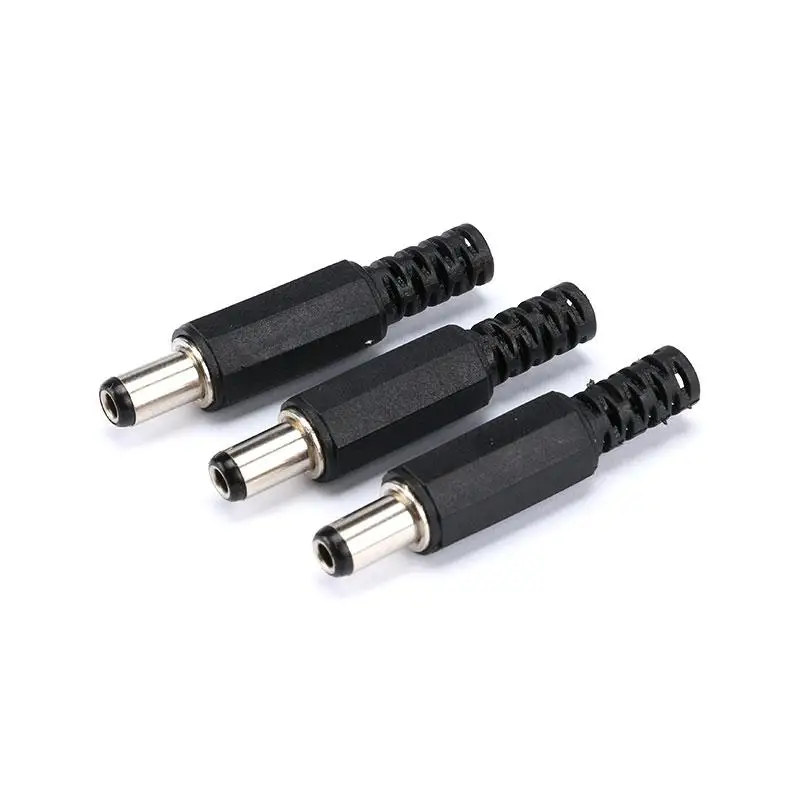 10pcs 5.5X2.5mm DC Power Female Jack Plugs Socket Plug Male Connetors Kit DIY Adapter Connector 5.5-2.5mm (1)