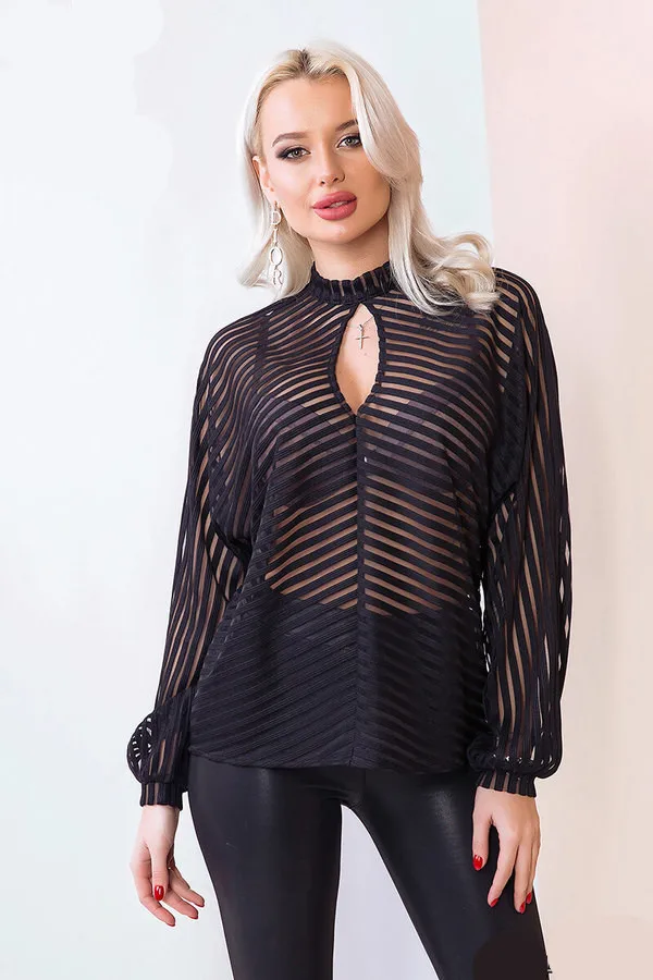 Durchsichtige bluse ohne bh