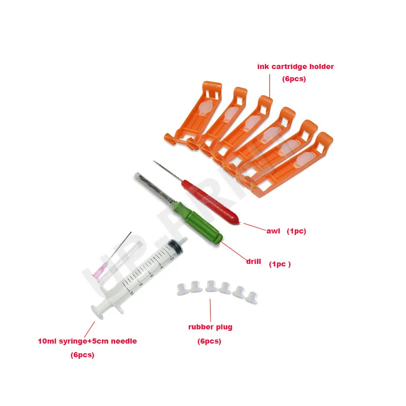 

UP 6colors PGI580 CLI-581compatible for For CANON PIXMA TS8150 TS8151 TS8152 TS9150 Genuine Ink Cartridge Refill Tool Kit 6C