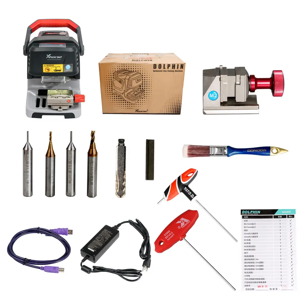 US $2.755.20 Xhorse Condor Dolphin XP005 Automatic Key Cutting Machine Plus VVDI MB BGA TooL Key Programmer Get One Year Unlimited Token Free