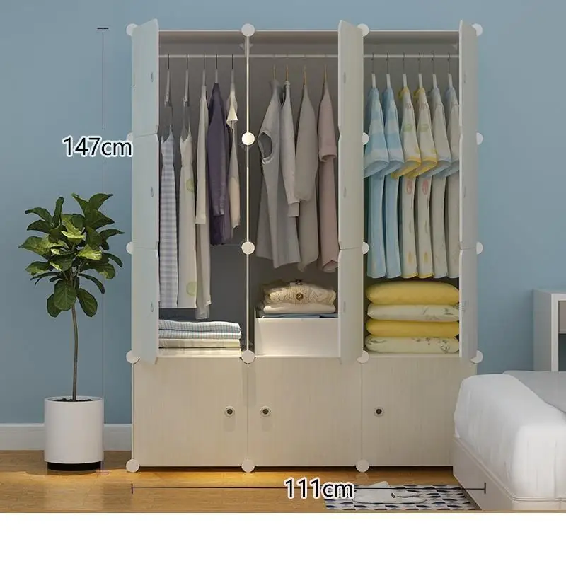 Guardaroba Ropero комод для Armario Armoire Rangement шкаф для хранения Mueble De Dormitorio мебель для спальни шкаф - Color: Version AH