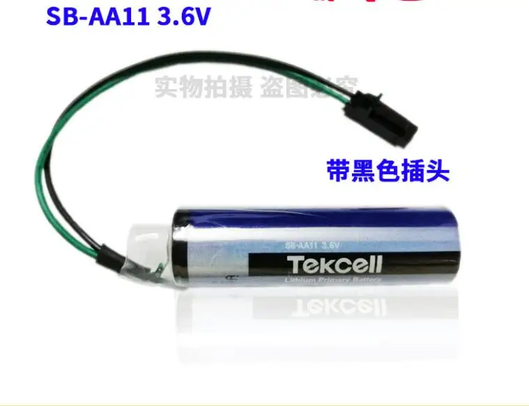 Original Korea SB-AA11 ER14505 3.6V 2400mAh AA PLC Lithium Primary Battery Backup Batteries with Black RD023-10 Plug | Электроника