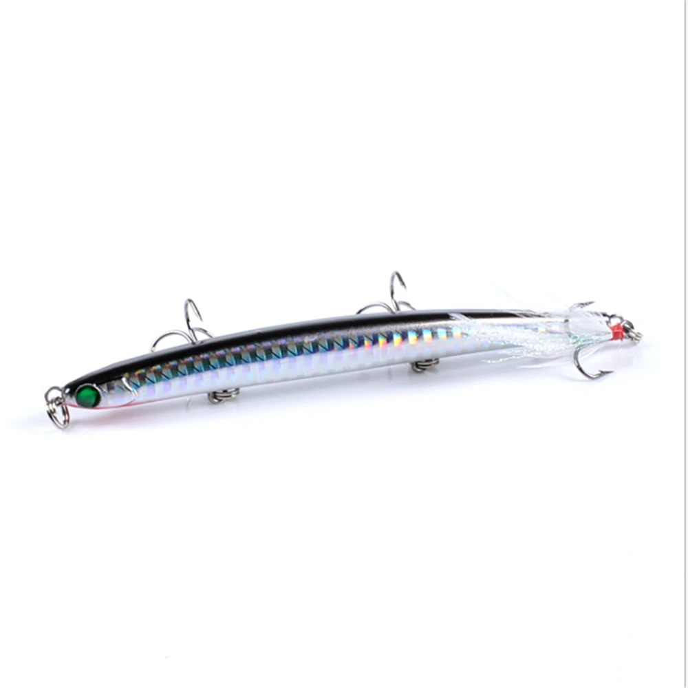 

1pcs/ Winter fishing lifelike pencil Swim hard bait 11.7cm/11g Artificial 3D eyes crank lure laser rotation Jig Wobbler bait