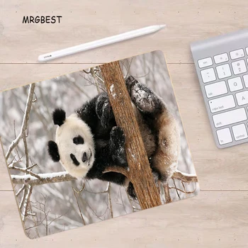 

MRGBEST Small Mouse-pad 22X18/25X20/29X25CM Cute Animal Panda Pads Rectangular Mouse Pad Laptop Computer Desk Mats for Children