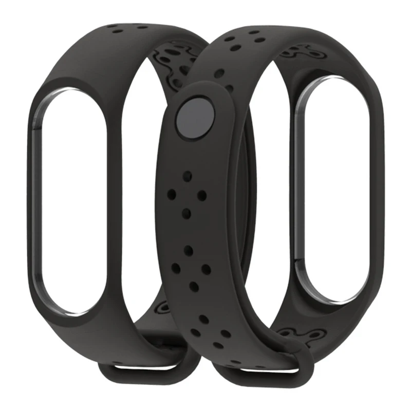 Ремешок силиконовый для Xiaomi Mi Band 3 спортивный браслет смарт часов 4