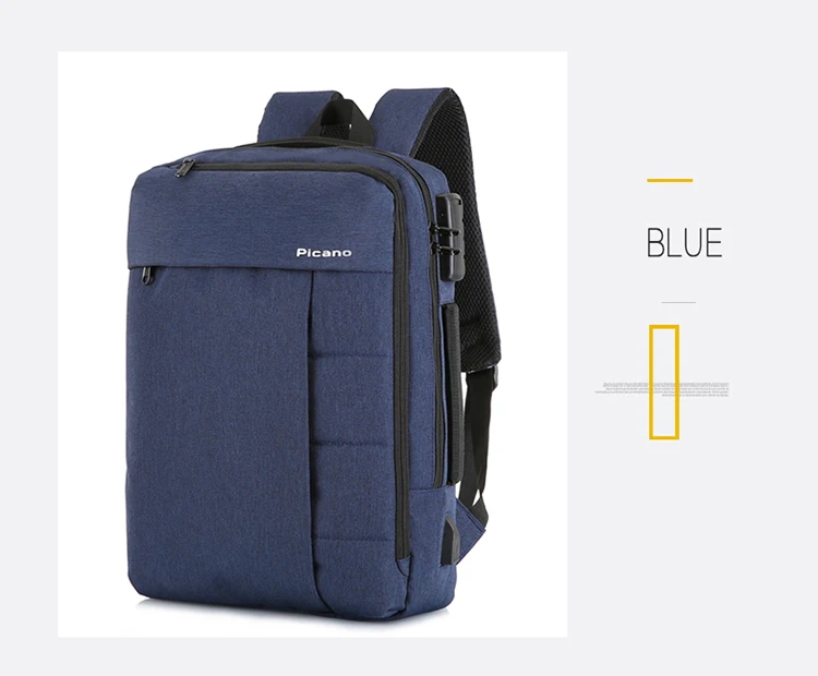 KUBUG водонепроницаемый рюкзак Многофункциональный usb зарядный кодовый замок школьная сумка мужская женская 15,6 дюймов ноутбук большой