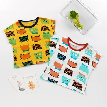 

2020 Children's Short Sleeve T-shirt Cotton T-shirts Boy Kid Boys and Girls Cartoon Print Tops Shirts Children's T-shirt Summer
