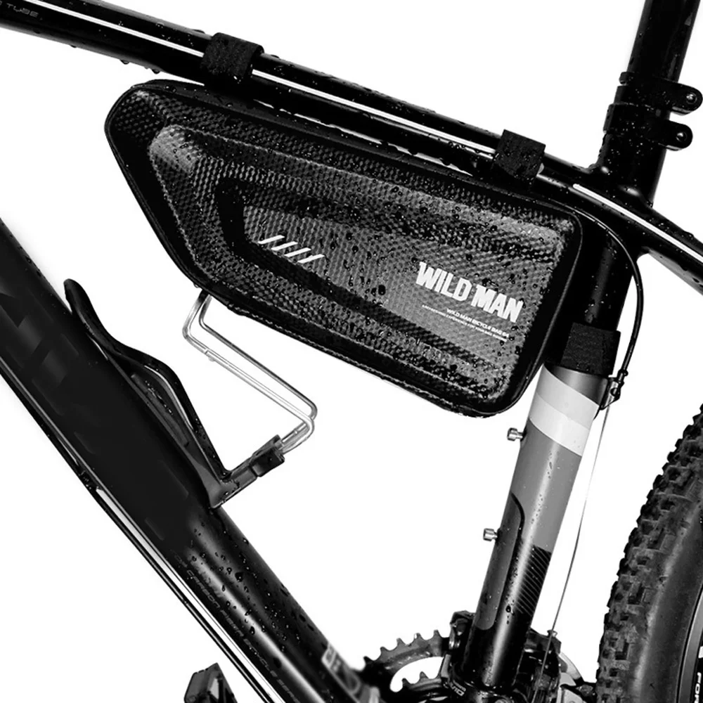 Водонепроницаемые велосипедные сумки непромокаемые велосипедные сумки MTB дорожный велосипедный Топ передняя Труба рама панье черный велосипед аксессуары 1.5л