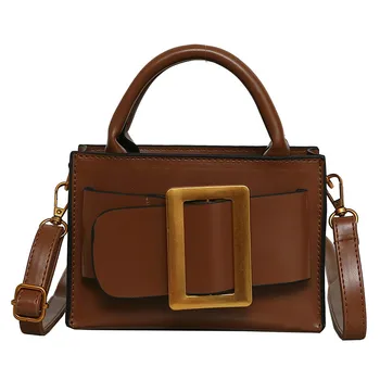 

Women European Vintage Fashion Small Tote Bag New Quality PU Leather Women Designer Handbag Portable Shoulder Messenger Bags