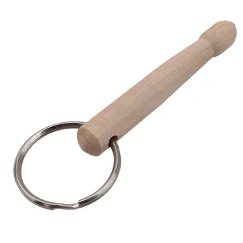 

Wood Drumsticks Percussion Key Ring Chain Keyrings Mini Drum Sticks Keychain For Drum Parts Toy Instrument