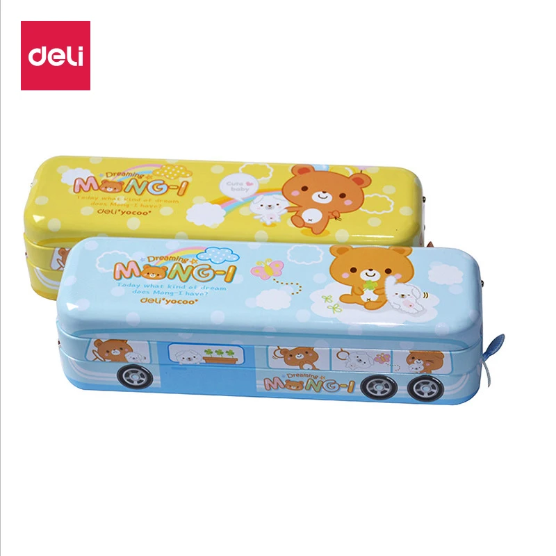 Креативный чехол карандаш Deli Kawaii пенал в стиле школьной машинки многоуровневый
