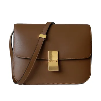 

2020 New Upgraded Double Spring Classic High-End Hand Rub Leather Tofu Women's Bag Shoulder/Crossbody Bag