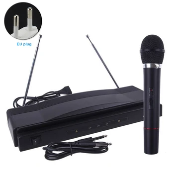 

For Karaoke Lecture Handheld Wireless Microphone Stage Receiver With Audio Cable Party Dual Antenna Portable UHF Transmission