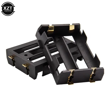 

1/2 X 26650 Battery Holder SMD For 26650 Black With Bronze Pins Gold Plated for 26650 3.7V Rechargeable Batteries Hold Case Box