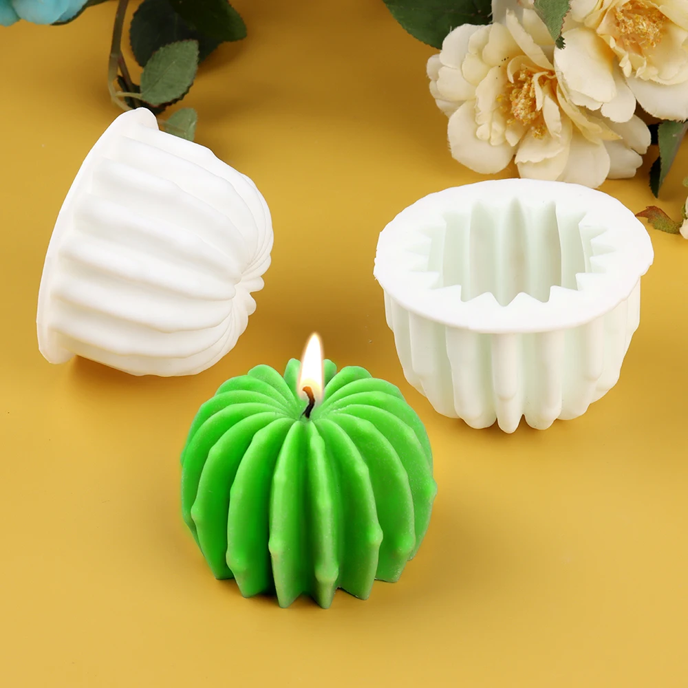 Description Picture 2 of itemCactu Silicone Candle Mold Resin Mold Aromatherapy Plaster Handmade Making Kit Silicon Molds for Handmade Soaps Home Decoration