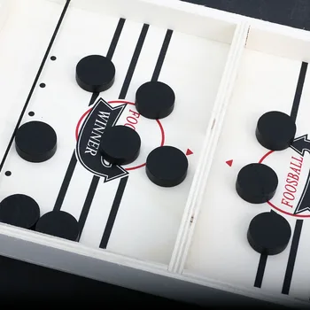 

Catapult chess bumper Parent-child chess interactive game Table office battle 2 in 1 Ice Hockey game toy direct delivery