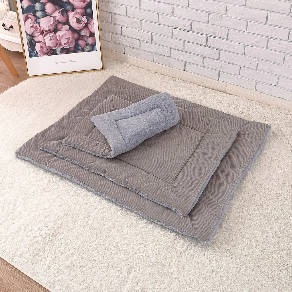 Новые Pet Короткие Плюшевые ботинки кровать коврик теплый матрас для сна
