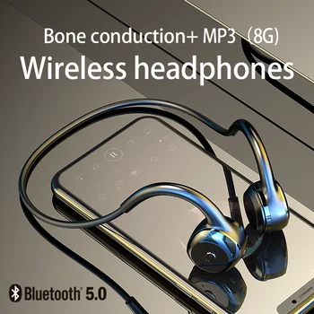 

DOSII B16 Bluetooth 5.0 True Bone Conduction Wireless Sports Earphone Outdoor Running Waterproof Headphones with Microphone