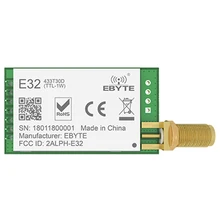 AM05-EBYTE 868 mhz lora sx1276 rf transmissor receptor sem fio rf módulo E32-868T20D uart longo alcance 868 mhz rf transceptor